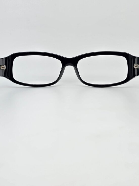 Prada SPR 03E 1AB-1A1 Gloss Black Sunglasses Frame Italy 53-14-120 Y2K main image 7